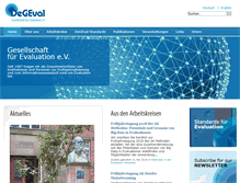 Tablet Screenshot of degeval.org
